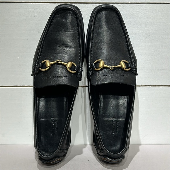 Gucci Horsebit Accent Leather Moccasins - Picture 3 of 13